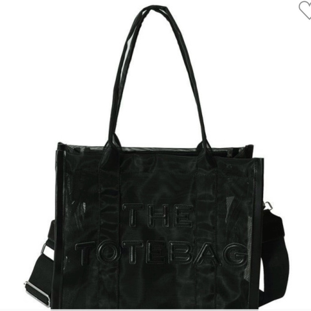 Black mesh Tote Bag